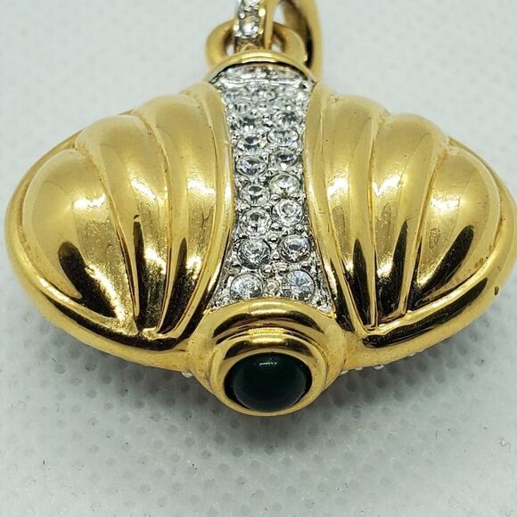 Pink, Silver, Gold, & Green Pendant - Picture 5 of 5